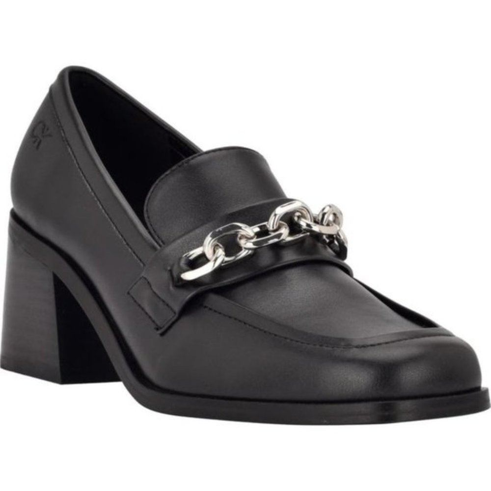 New CALVIN KLEIN Venty Loafer  Pump Black size 6.5